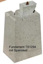 Fundament TS1294 mit Spannkeil